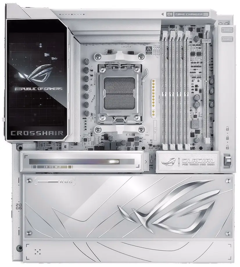 Montaje Placa Base ASUS ROG CROSSHAIR X870E GLACIAL San Agustín del Guadalix San Agustín del Guadalix PC - Montaje Placa Base ASUS ROG CROSSHAIR X870E GLACIAL San Agustín del Guadalix